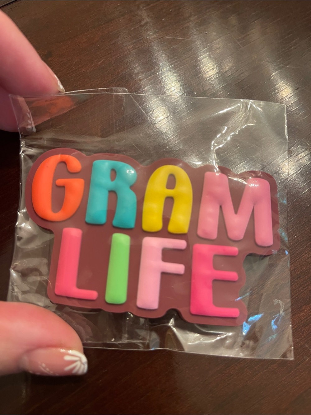 GRAM LIFE Colorful silicone Bogg Bag Charm nwt